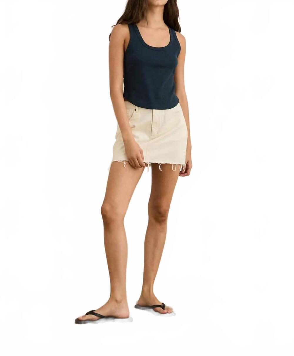 NEW RHYTHM. prairie mini skirt in natural
